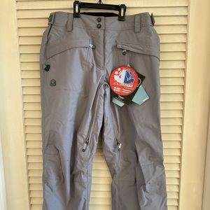 New Women’s Sessions Entrant Fabric Gray Ski Pants.